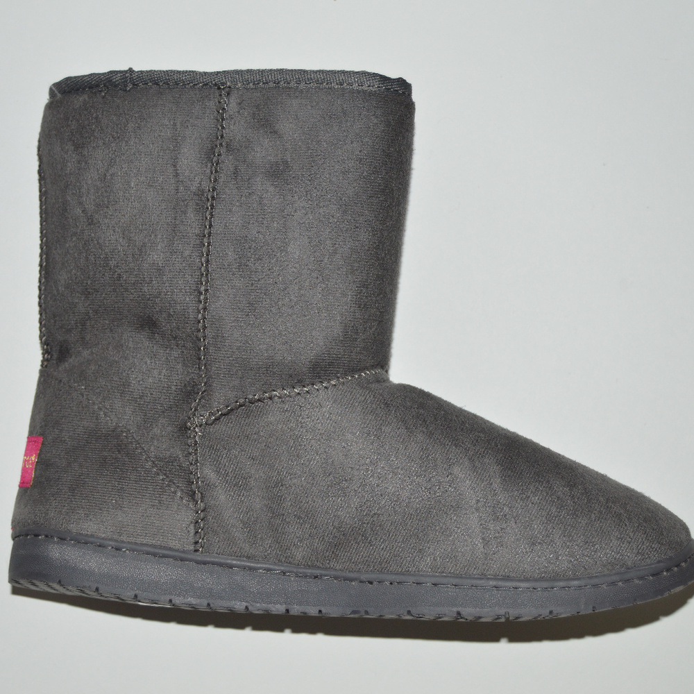 Gold Toe Womens Boots Microsuede Low Calf Faux Fur - Picture 2 of 4